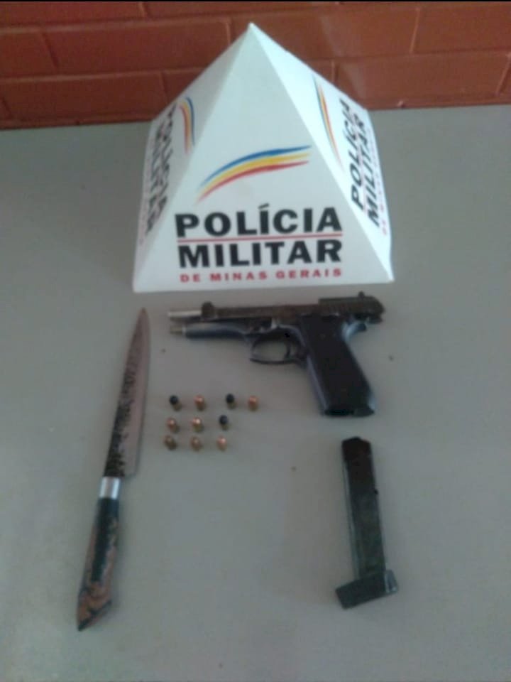 POLÍCIA MILITAR APREENDE ARMA DE FOGO EM ITUIUTABA